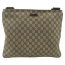 GUCCI GG Supreme Shoulder Bag PVC Beige Gold 201446 Auth ka4112-2