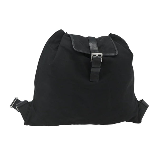 PRADA Backpack Nylon Black Silver Auth ka4116A