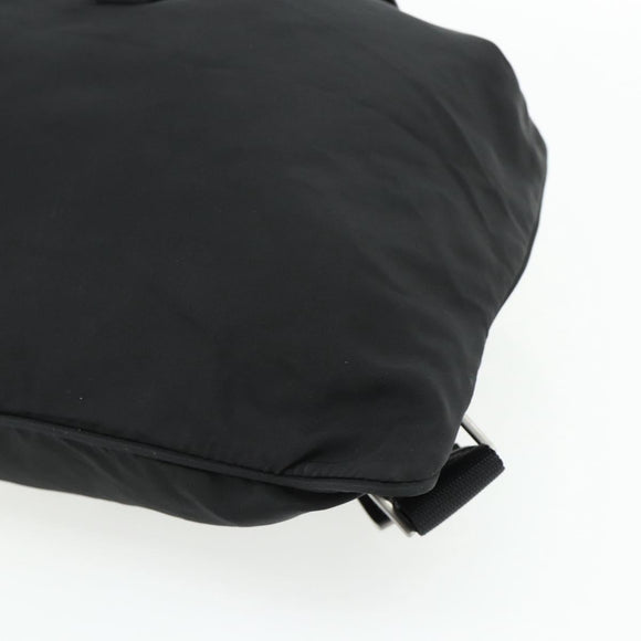 PRADA Backpack Nylon Black Silver Auth ka4116A