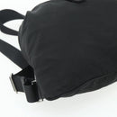 PRADA Backpack Nylon Black Silver Auth ka4116A-11