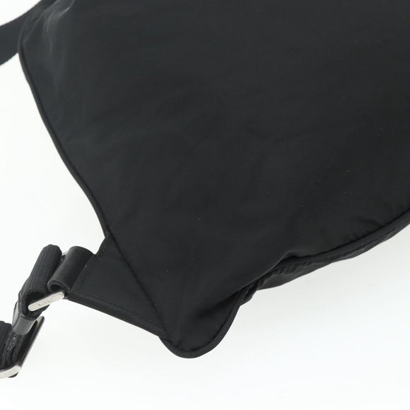 PRADA Backpack Nylon Black Silver Auth ka4116A