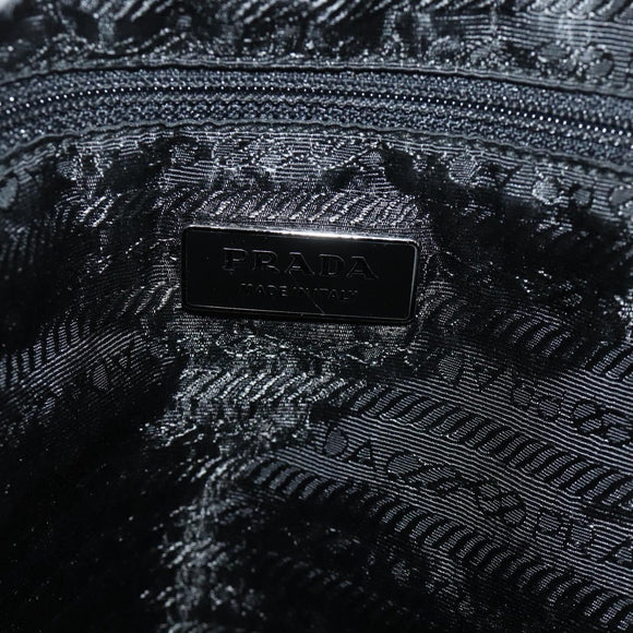 PRADA Backpack Nylon Black Silver Auth ka4116A