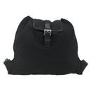 PRADA Backpack Nylon Black Silver Auth ka4116A-2