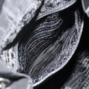PRADA Backpack Nylon Black Silver Auth ka4116A-21