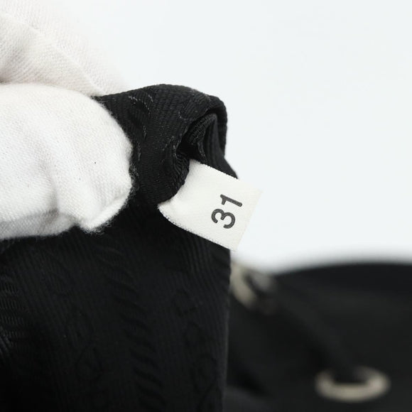 PRADA Backpack Nylon Black Silver Auth ka4116A