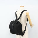 PRADA Backpack Nylon Black Silver Auth ka4116A-23
