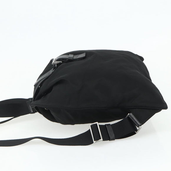 PRADA Backpack Nylon Black Silver Auth ka4116A
