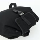 PRADA Backpack Nylon Black Silver Auth ka4116A-6