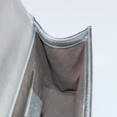 GUCCI Chain Shoulder Bag Leather Gold Silver 409487 Auth ka4117-19