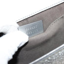 GUCCI Chain Shoulder Bag Leather Gold Silver 409487 Auth ka4117-12