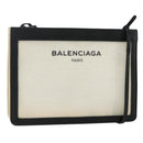 BALENCIAGA Shoulder Bag Canvas Black White 339937 Auth ka4118-1