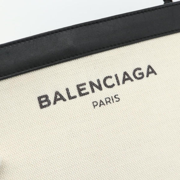 BALENCIAGA Shoulder Bag Canvas Black White 339937 Auth ka4118