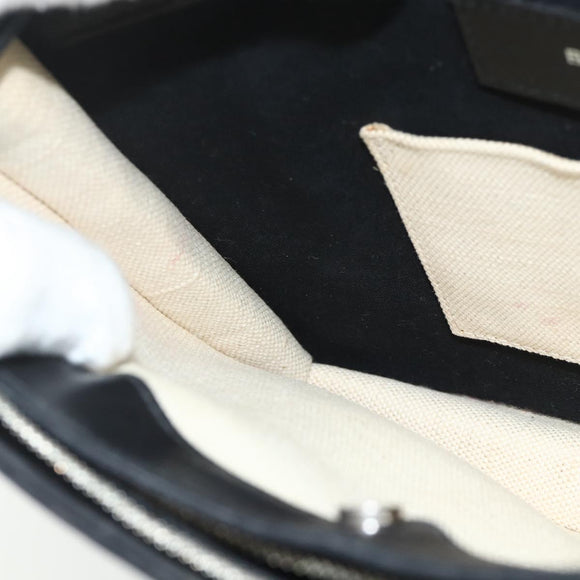 BALENCIAGA Shoulder Bag Canvas Black White 339937 Auth ka4118