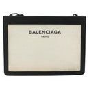 BALENCIAGA Shoulder Bag Canvas Black White 339937 Auth ka4118-13
