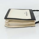 BALENCIAGA Shoulder Bag Canvas Black White 339937 Auth ka4118-4