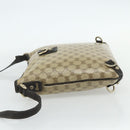 GUCCI GG Crystal Abbey Bag Coated Canvas Outlet Gold Brown 268642 Auth ka4121-4