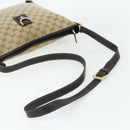 GUCCI GG Crystal Abbey Bag Coated Canvas Outlet Gold Brown 268642 Auth ka4121-7