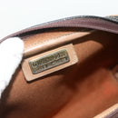 Christian Dior Honeycomb Canvas Shoulder Bag PVC Black Gold Auth ka4124-15