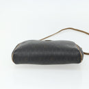 Christian Dior Honeycomb Canvas Shoulder Bag PVC Black Gold Auth ka4124-9