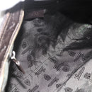 GUCCI GG Canvas Guccissima Shoulder Bag Leather Brown Gold 201446 Auth ka4129-17