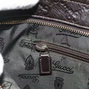 GUCCI GG Canvas Guccissima Shoulder Bag Leather Brown Gold 201446 Auth ka4129-20