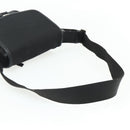 PRADA Schoudertas Nylon Leer Zwart Zilver Auth ka4132A-7