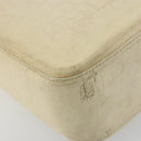 Salvatore Ferragamo Gancini Shoulder Bag Leather Beige Gold Auth ka4133-15