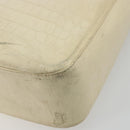 Salvatore Ferragamo Gancini Shoulder Bag Leather Beige Gold Auth ka4133-16