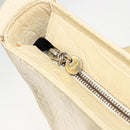 Salvatore Ferragamo Gancini Shoulder Bag Leather Beige Gold Auth ka4133-18