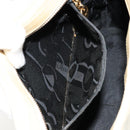 Salvatore Ferragamo Gancini Shoulder Bag Leather Beige Gold Auth ka4133-22