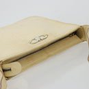 Salvatore Ferragamo Gancini Shoulder Bag Leather Beige Gold Auth ka4133-6