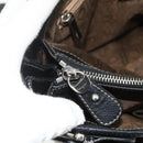 Salvatore Ferragamo Tote Bag Leather Black Silver Auth ka4136-21