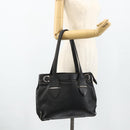 Salvatore Ferragamo Tote Bag Leather Black Silver Auth ka4136-26