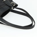 Salvatore Ferragamo Tote Bag Leather Black Silver Auth ka4136-7