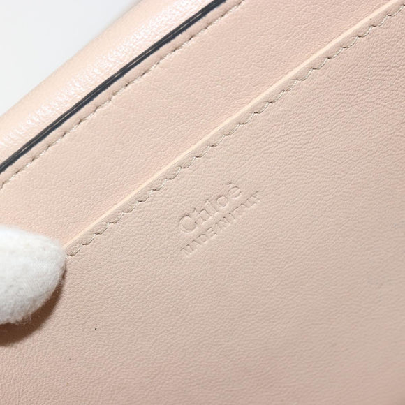 Chloe Chain Shoulder Bag Leather Gold Auth ka4137A