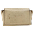 Chloe Chain Shoulder Bag Leather Gold Auth ka4137A-3