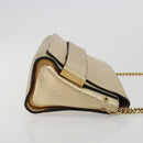 Chloe Chain Shoulder Bag Leather Gold Auth ka4137A-4