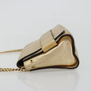 Chloe Chain Shoulder Bag Leather Gold Auth ka4137A-5