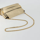 Chloe Chain Shoulder Bag Leather Gold Auth ka4137A-7