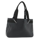 GUCCI Hand Bag Leather Black Silver 73983 Auth ka4138-1