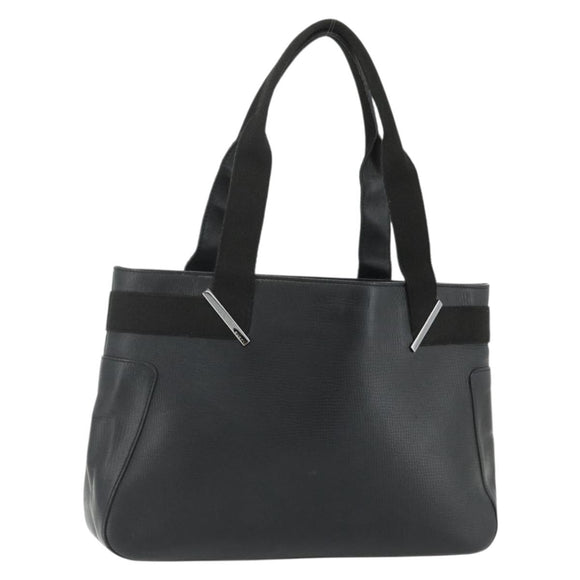 GUCCI Hand Bag Leather Black Silver 73983 Auth ka4138