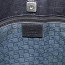 GUCCI Hand Bag Leather Black Silver 73983 Auth ka4138-10