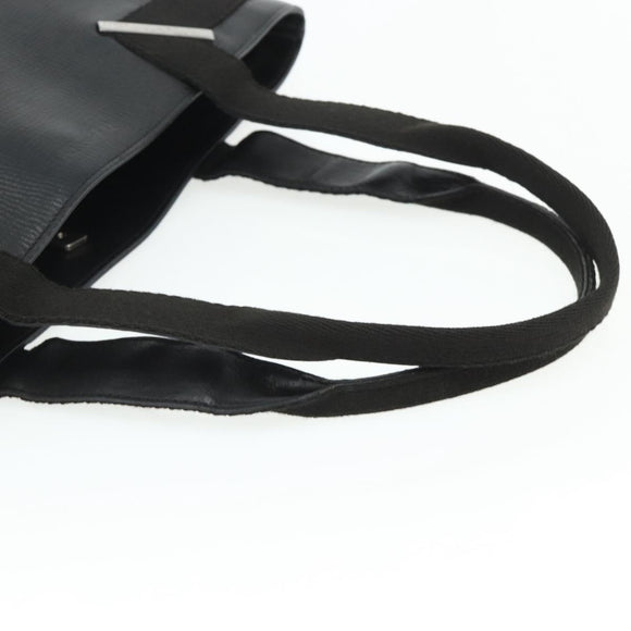 GUCCI Hand Bag Leather Black Silver 73983 Auth ka4138