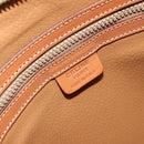 CELINE Macadam Canvas Hand Bag PVC Leather Brown Gold Auth ka4139-15