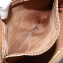 CELINE Macadam Canvas Hand Bag PVC Leather Brown Gold Auth ka4139-20
