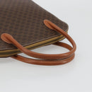 CELINE Macadam Canvas Hand Bag PVC Leather Brown Gold Auth ka4139-7