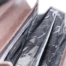 Salvatore Ferragamo Gancini Hand Bag Leather 2way Black Gold Auth ka4140-21