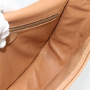 CELINE Macadam Canvas Shoulder Bag PVC Leather Brown Gold Auth ka4144-17