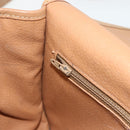 CELINE Macadam Canvas Shoulder Bag PVC Leather Brown Gold Auth ka4144-19