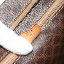 CELINE Macadam Canvas Tote Bag PVC Leather Brown Gold Auth ka4146-12